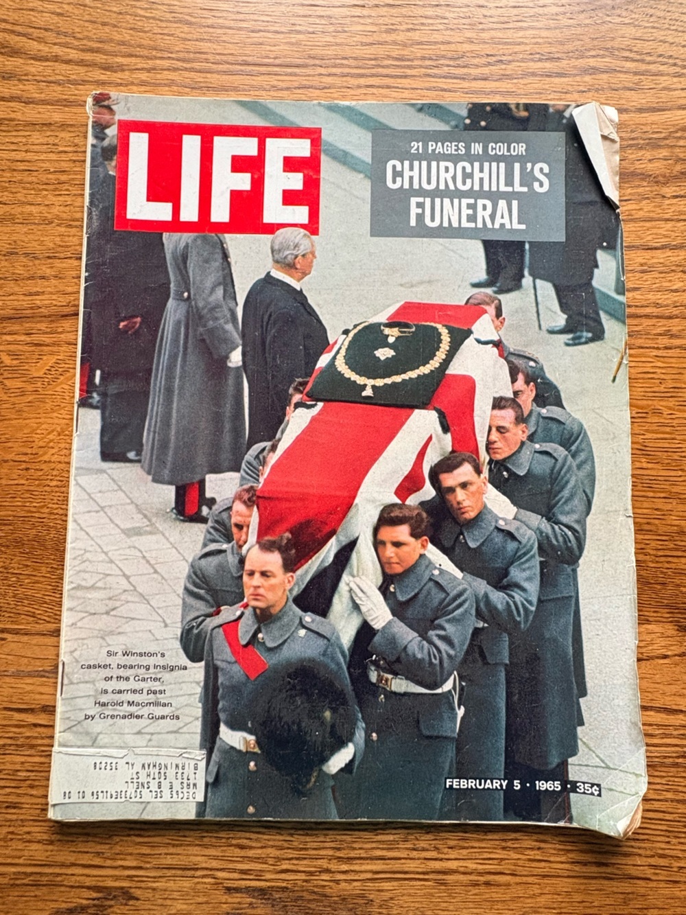 VTG Life Magazine - Churchill's Funeral -February 5, 1965- 102 pages-collectible